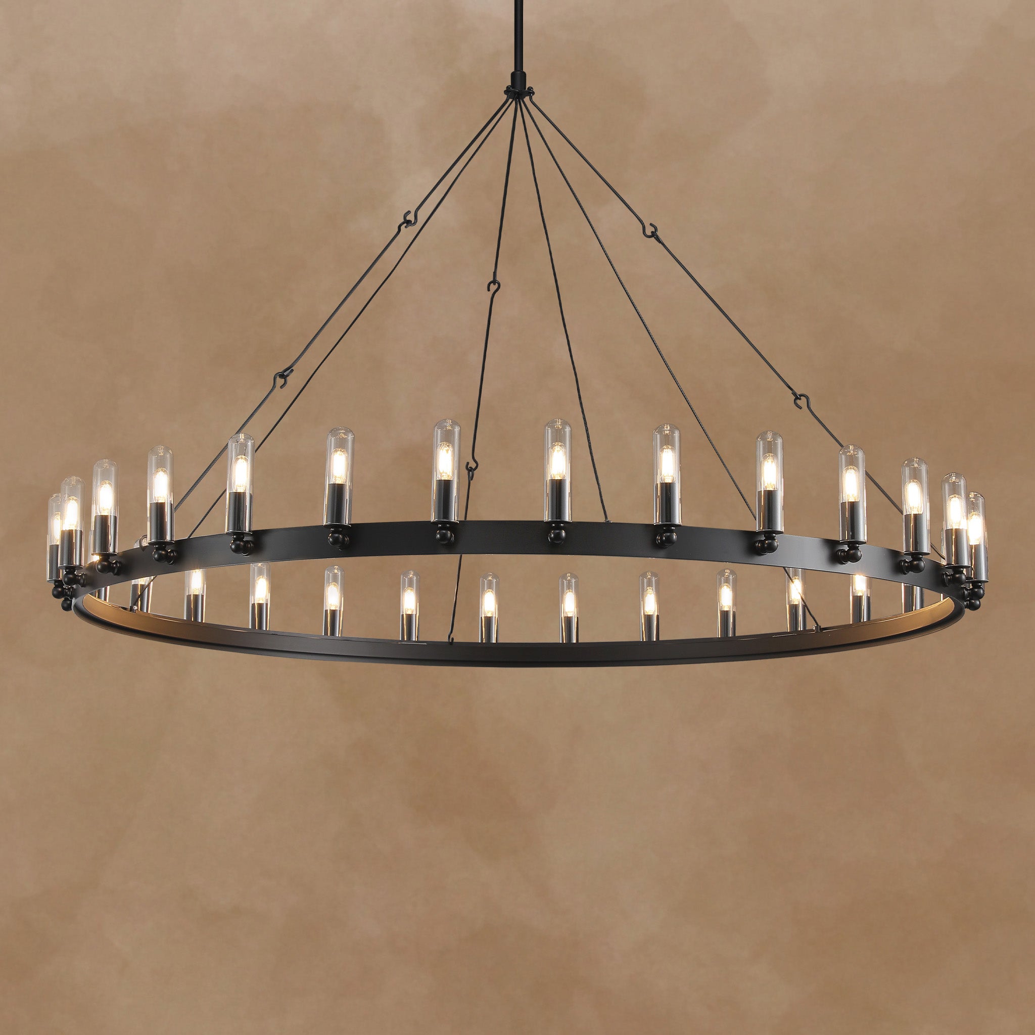 Celestine Vintage Filament Outdoor Round Chandelier