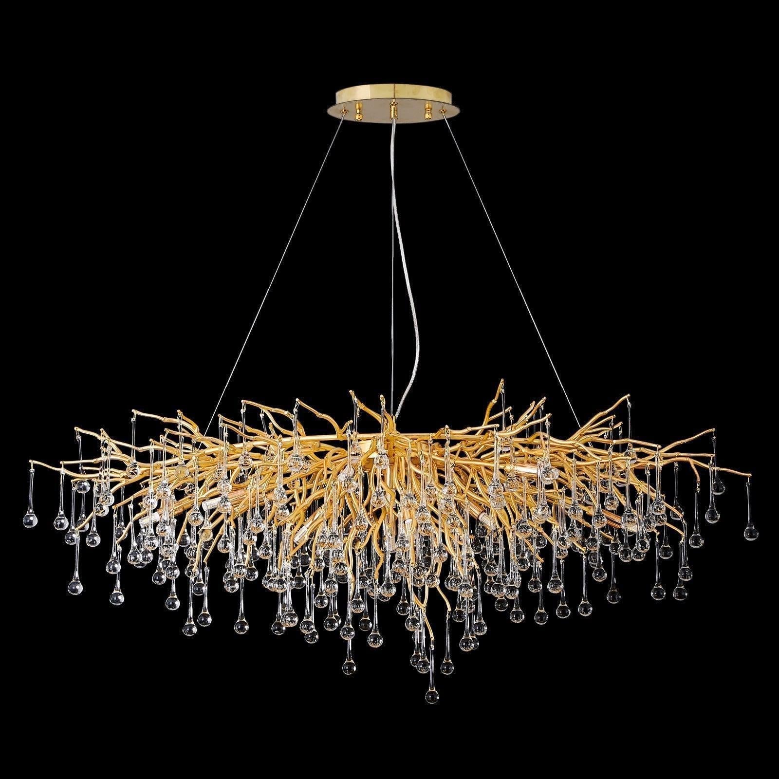 Luster Gaze Verdant Canopy Rectangular Branch Chandelier - Background Shot