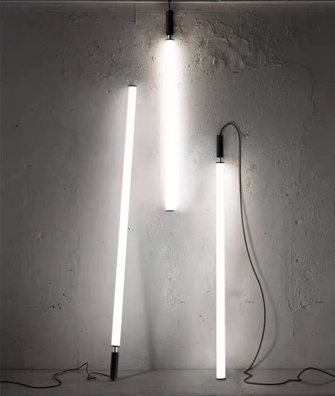 Luster Gaze Sleek Modern Linear Pendant Chandelier - Background Shot