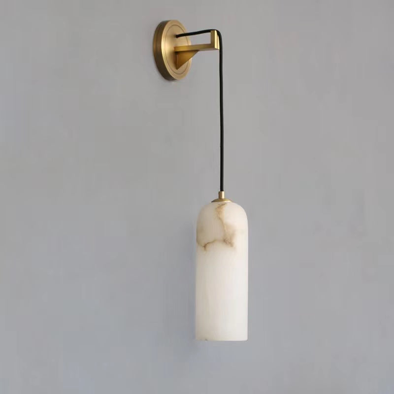 Louise Modern Alabaster Wall Sconce, Wall Lamp For Living Room,Bedroom Wall Light Fixtures Luster Gaze   