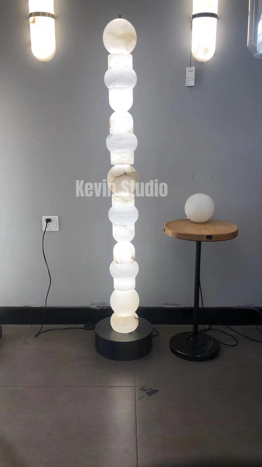 Spain Alabaster Floor Lamp, Bedroom and Living Room Standing Lamp Floor standing lamps Luster Gaze   