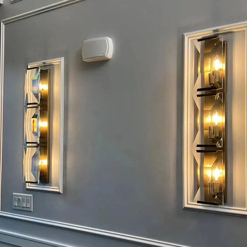 Harlows Crystal Triple Wall Lamp