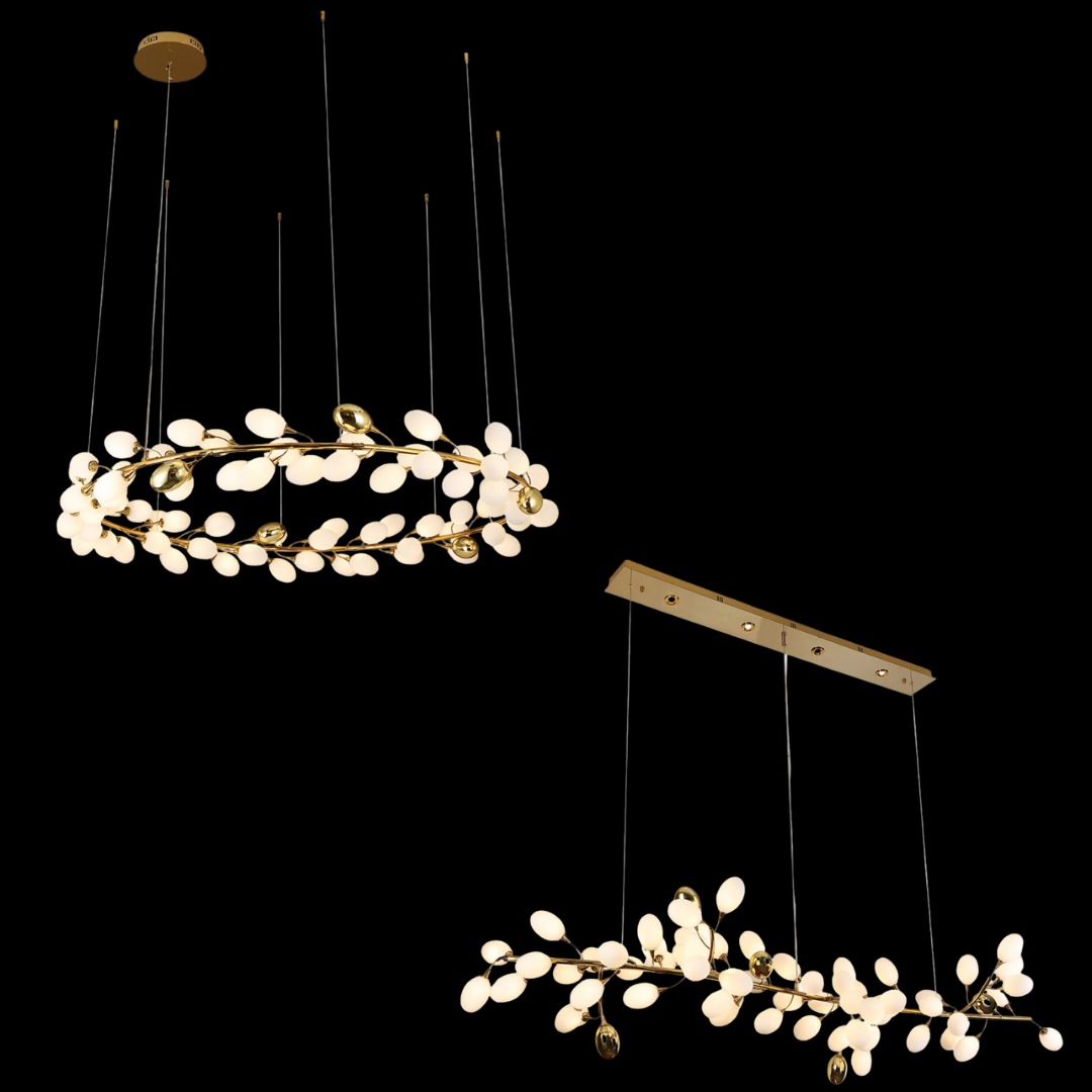 Luster Gaze Verdant Orb Modern Branch Chandelier - Background Shot