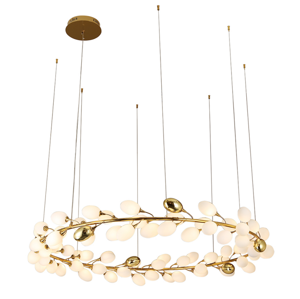 Luster Gaze Verdant Orb Modern Branch Chandelier - Background Shot