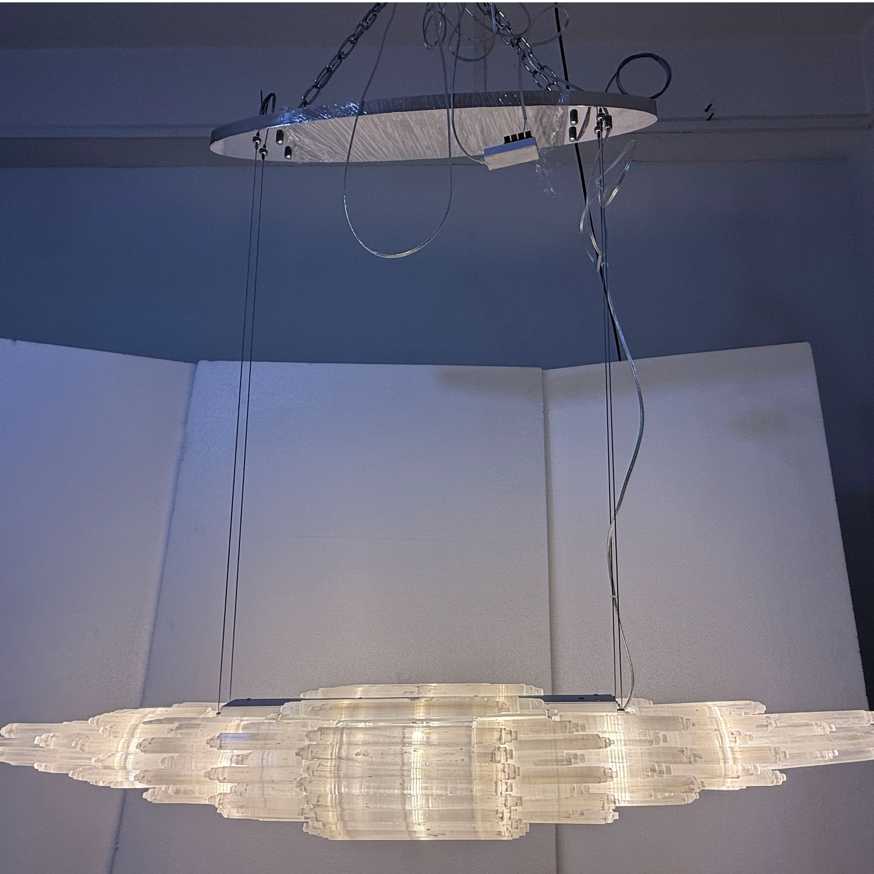 Selonite Chandelier 47"59"71"