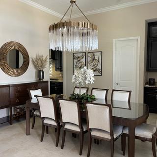 Large Elegant Multi-layers Glam Glass Chandelier for High-ceiling Staircase/Entryway/Living/meeting Room