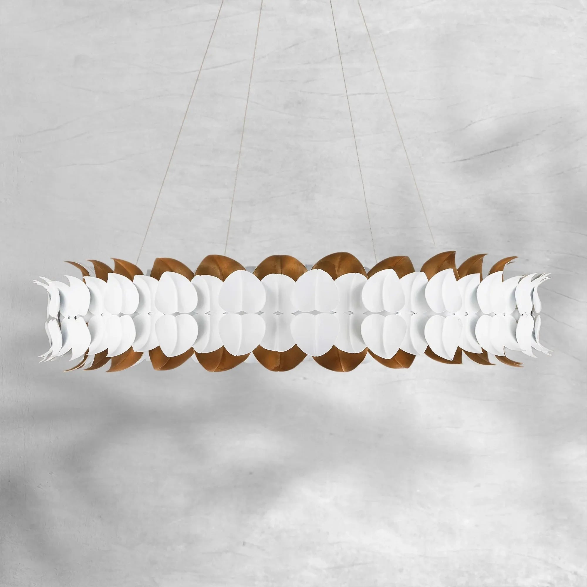 Darla Hand sculpted Leaves Chandelier