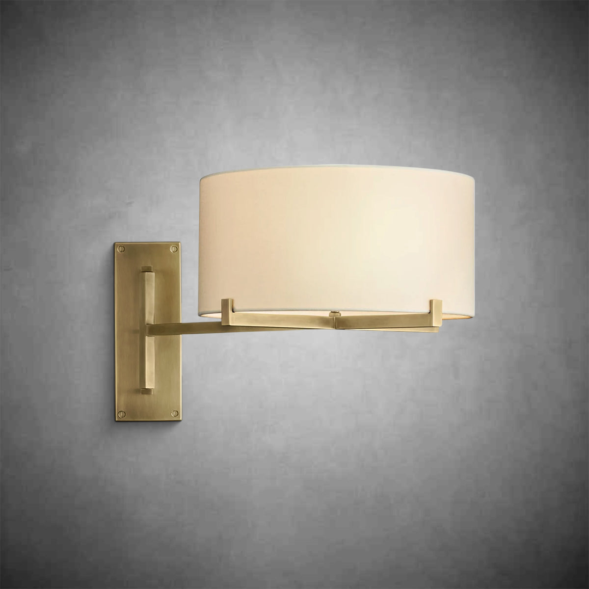 Pauillac Drum Shade Swing-Arm Sconce