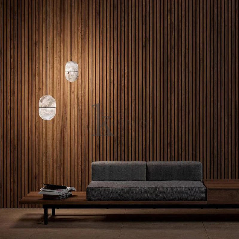 Koltin Alabaster Symmetry Pendant Light, Island Mini Pendant Light  Luster Gaze   