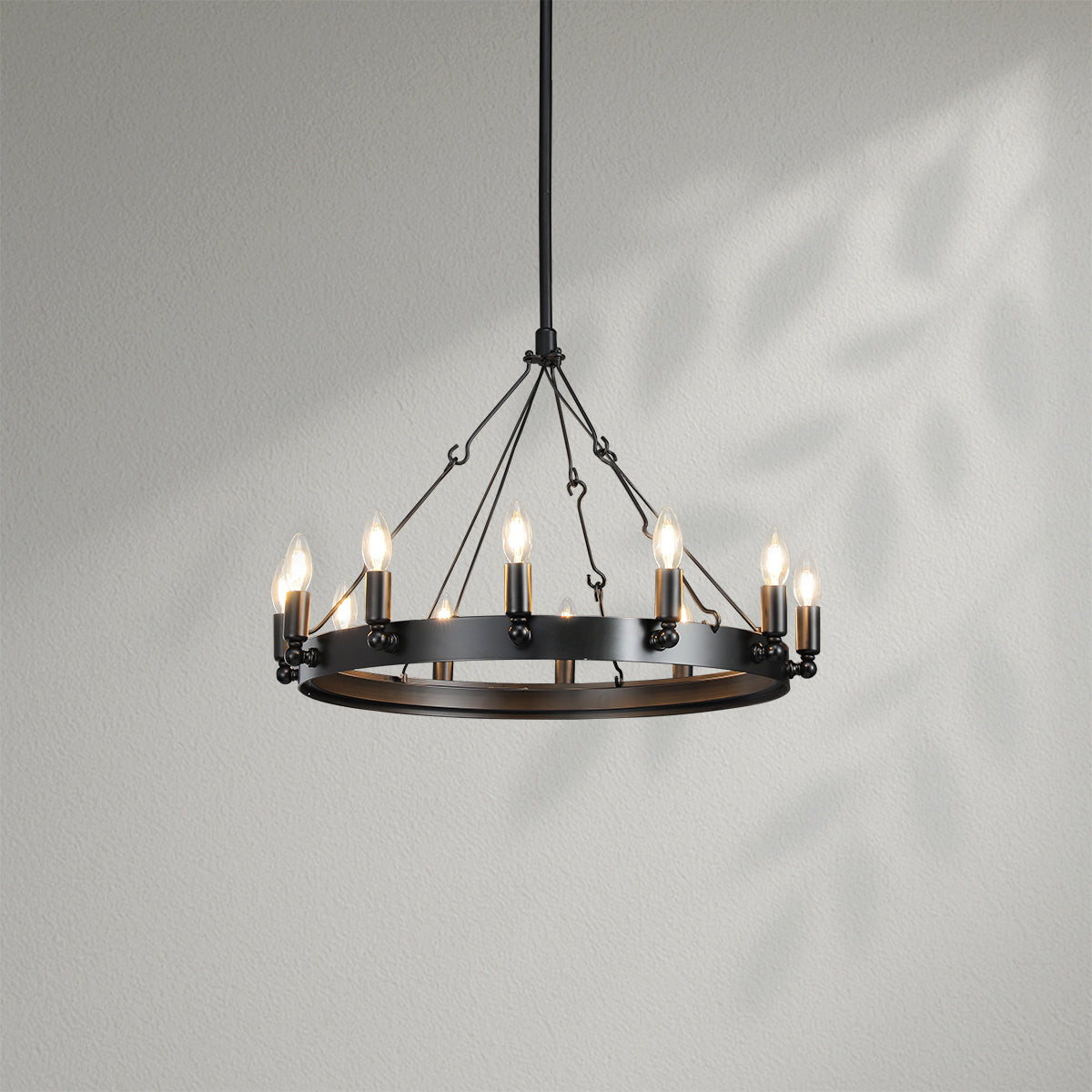 Camins Vintage Candelabra Round Chandelier