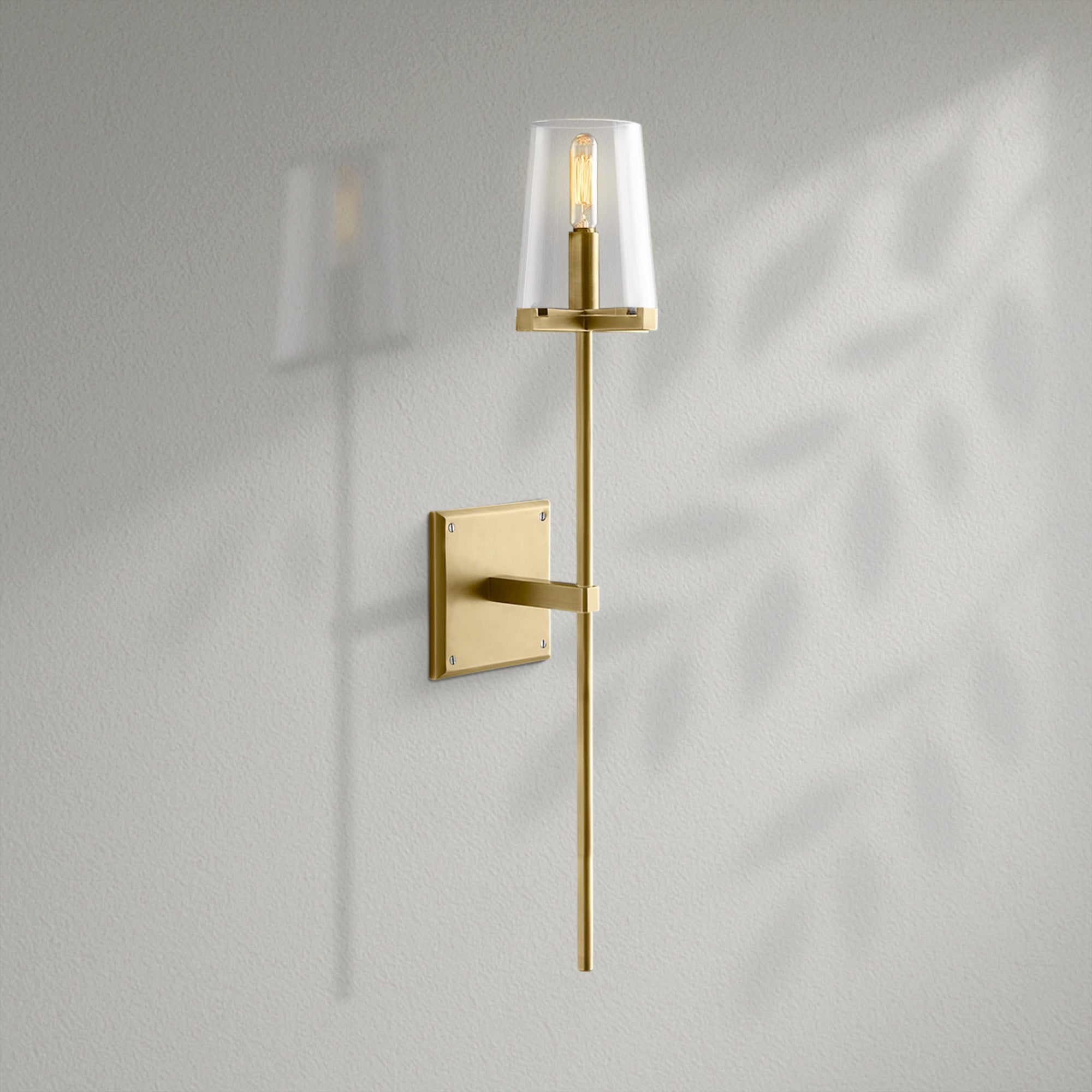 Pauillec Clear Glass Linear Wall Sconce