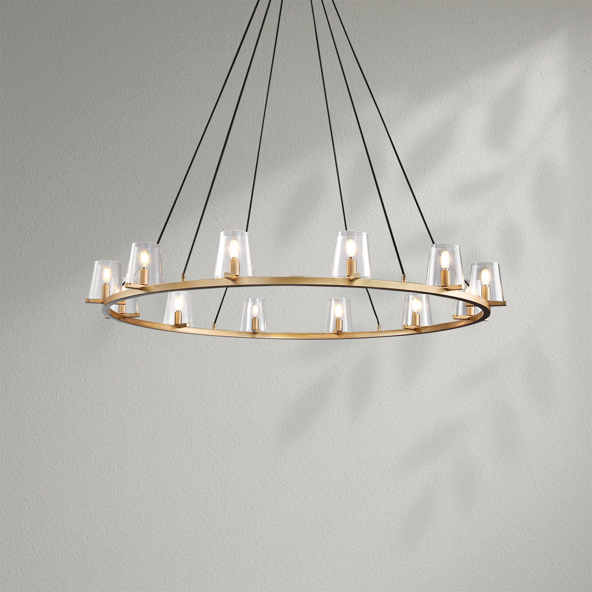 Pauillec Glass Round Chandelier