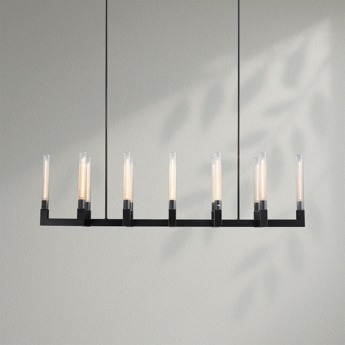 Cannelo Glass Linear Chandelier