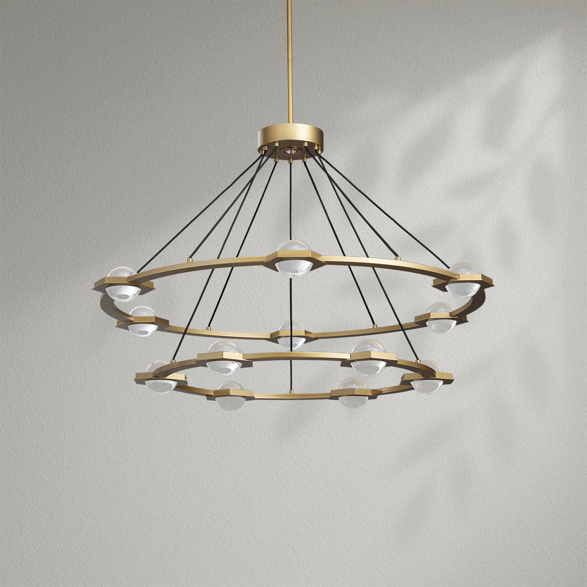 Eclatamt Two-Tier Round Chandelier