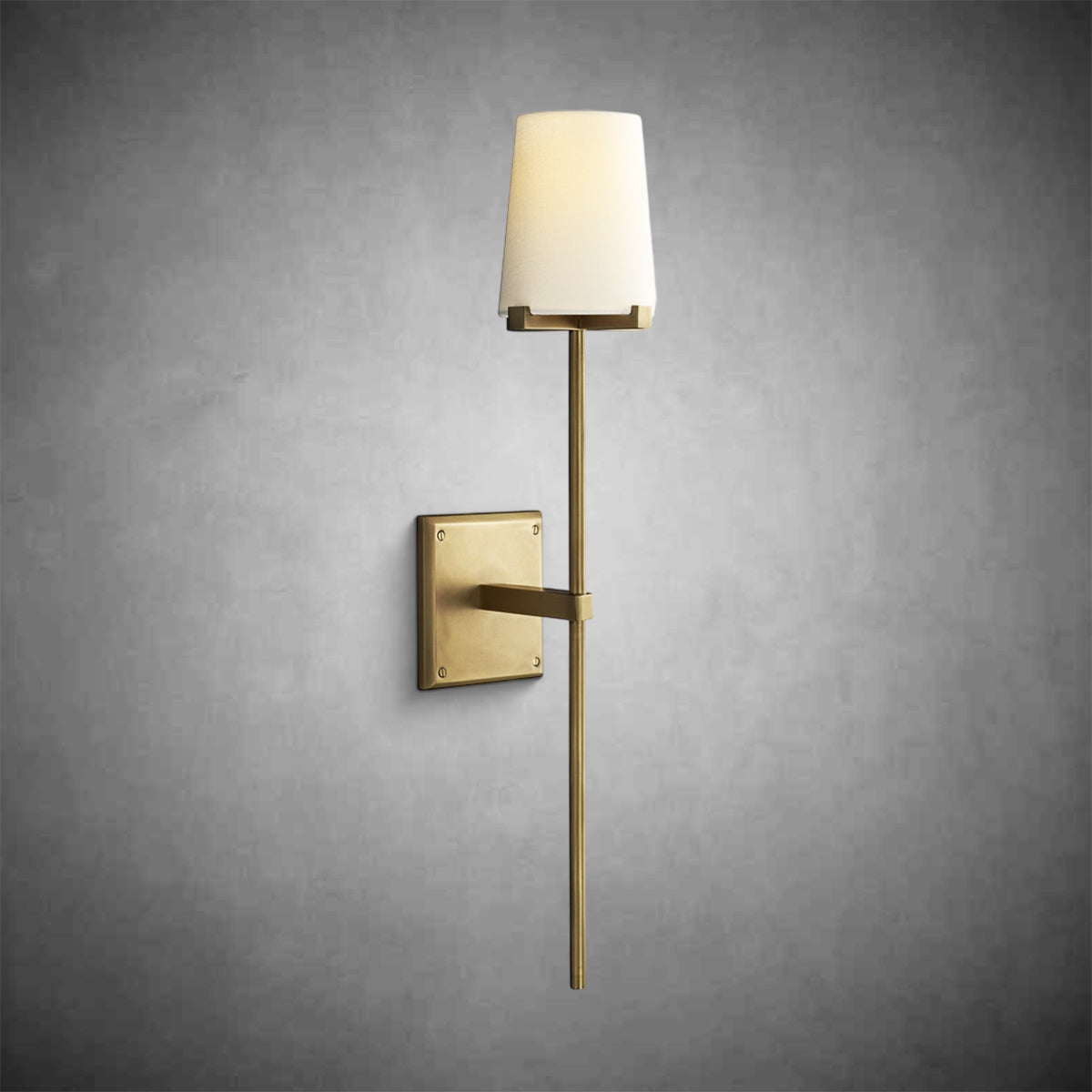 Pauillac Fabric Shade Torch Sconce