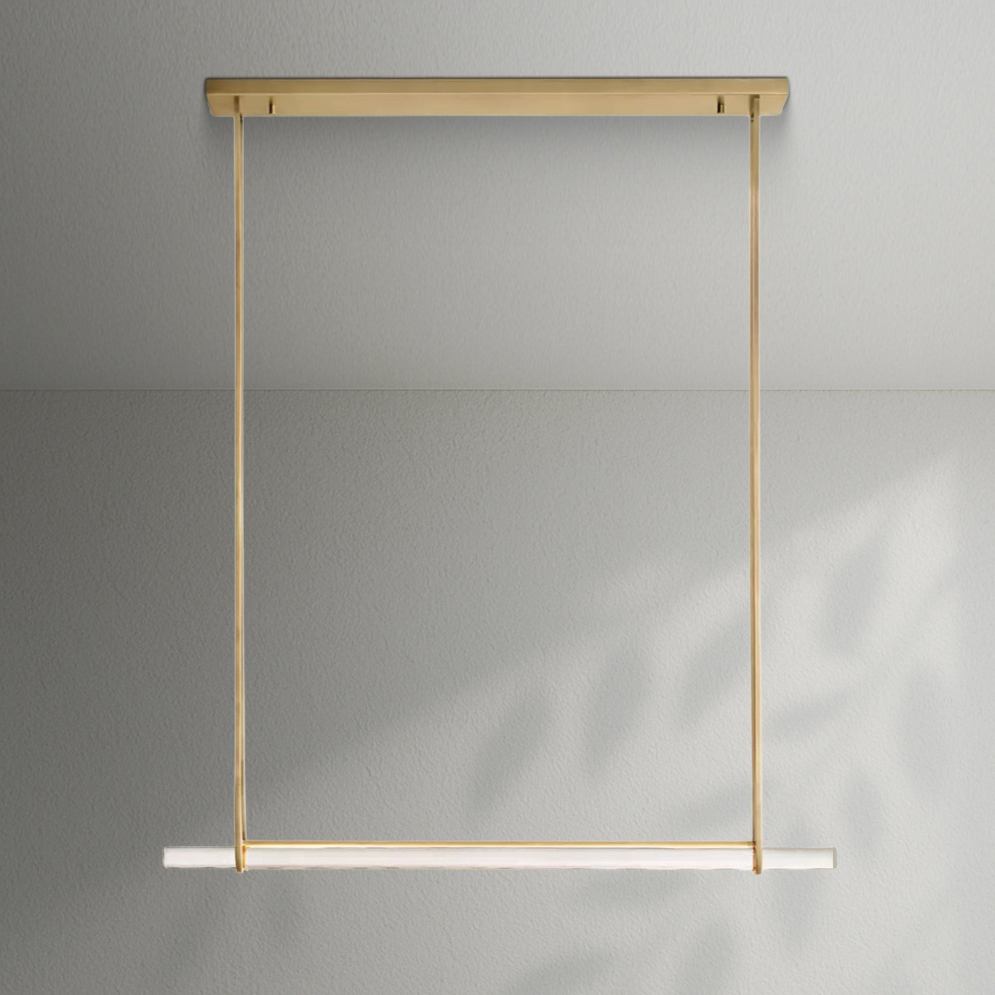 Aedubon Crystal Single Bar Linear Chandelier