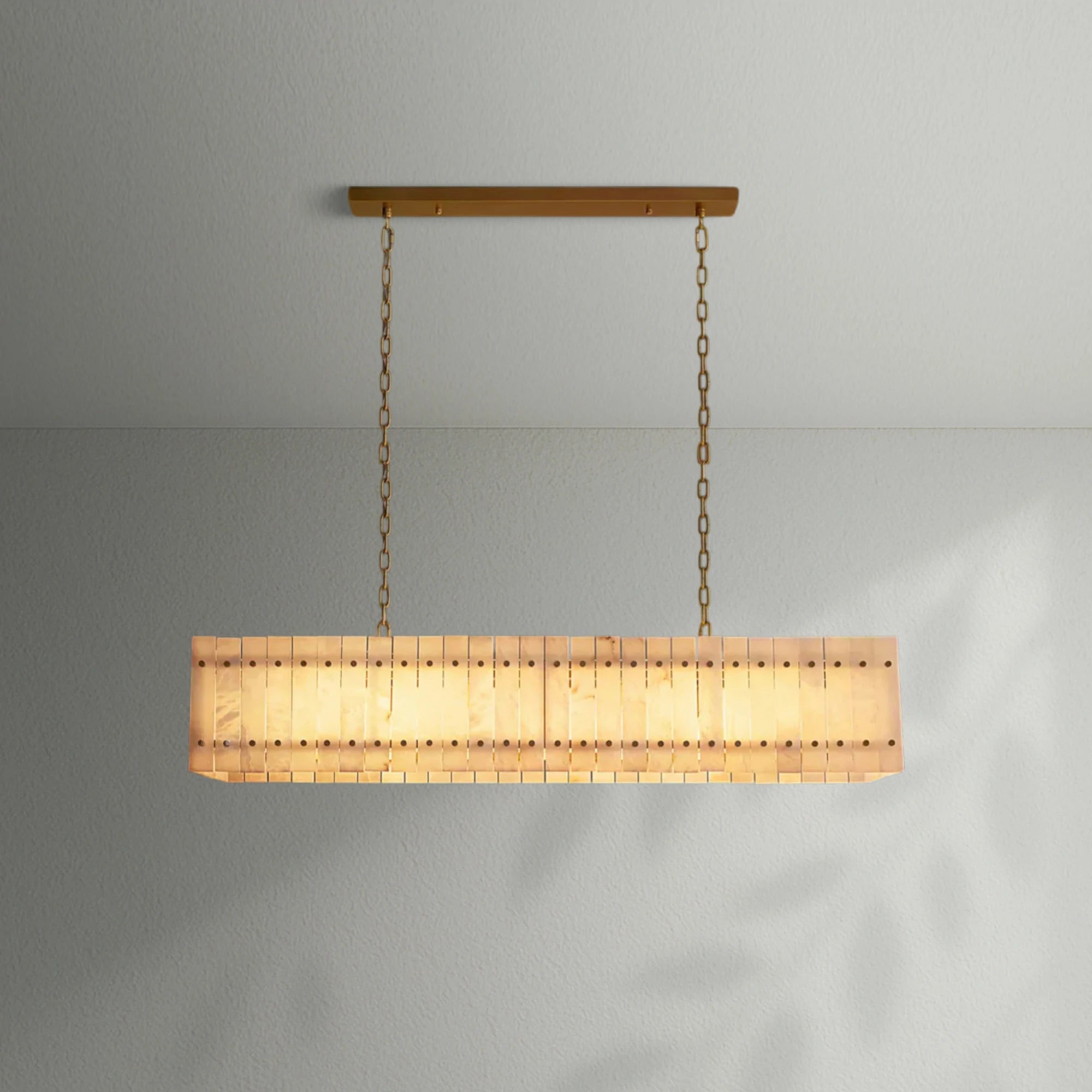 Sun Marco Alabaster Linear Chandelier
