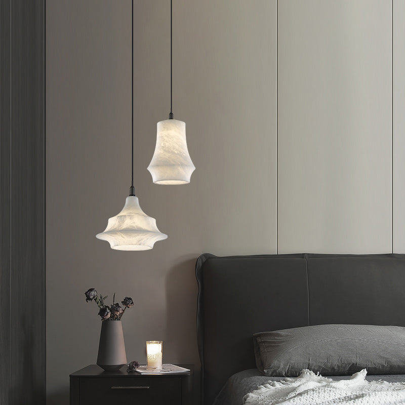 Nordic Alabaster and Brass Minimalist Pendant Light chandeliers for dining room,chandeliers for stairways,chandeliers for foyer,chandeliers for bedrooms,chandeliers for kitchen,chandeliers for living room Luster Gaze   