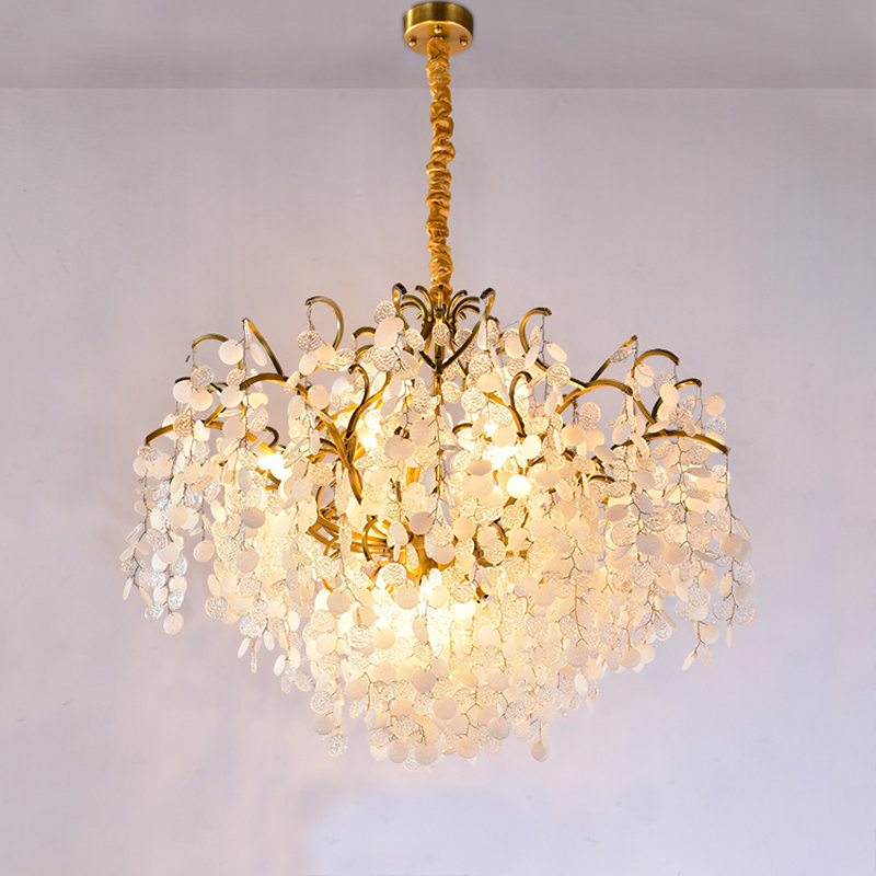 Luster Gaze Gilded Branch Crystal Chandelier - Background Shot