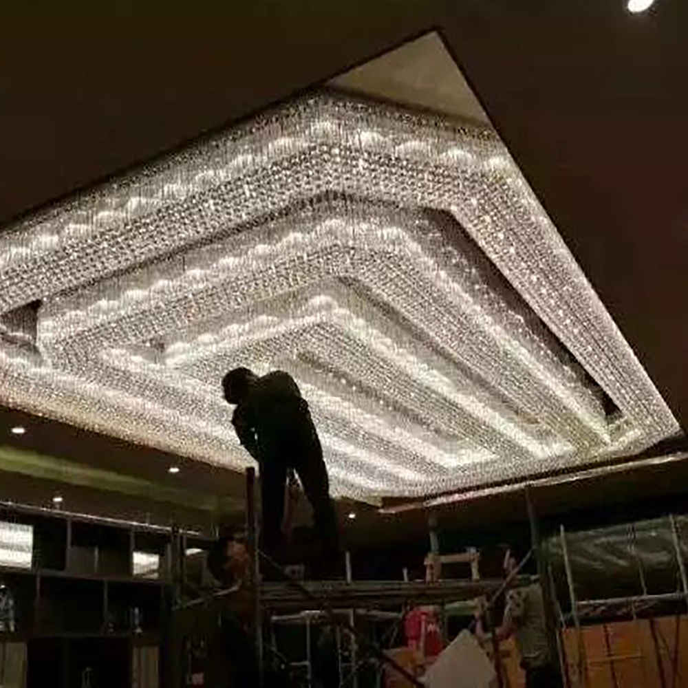 Large banquet hall chandelier