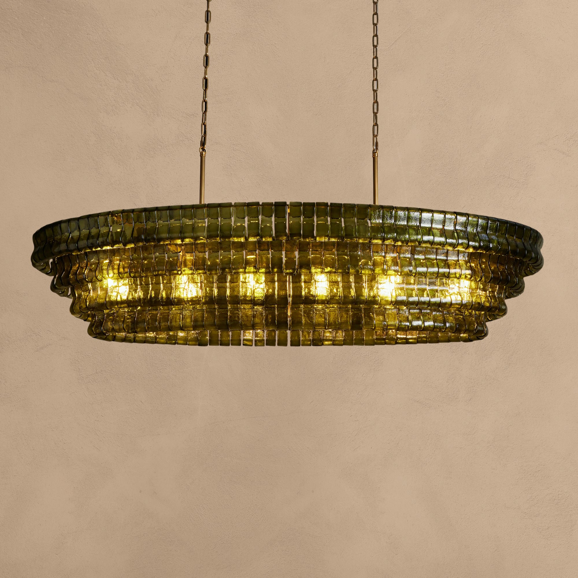 Ghiaccio Oval Chandelier