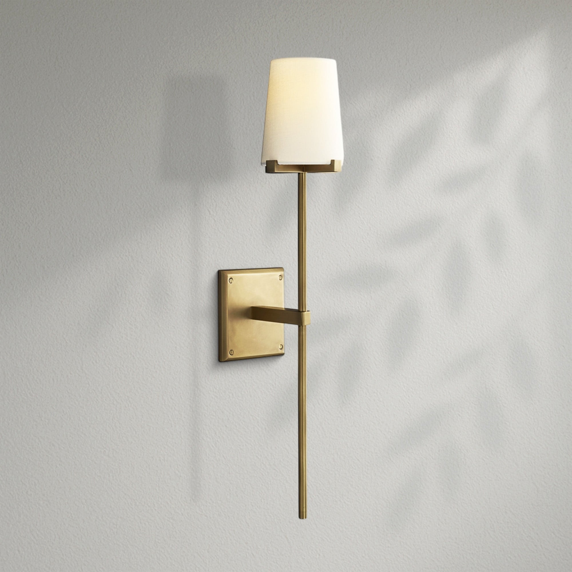 Pauillec Fabric Shade Torch Sconce