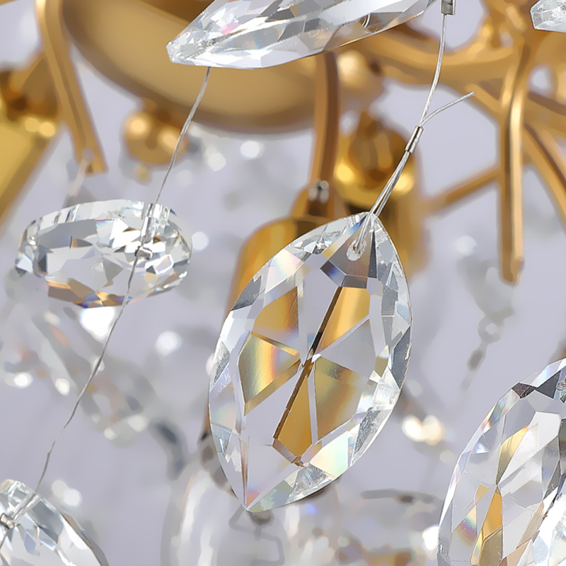 Luster Gaze Veridian Bloom Crystal Branch Chandelier - Background Shot