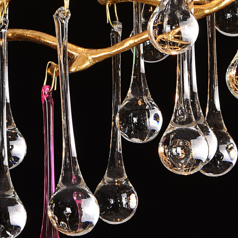 Luster Gaze Veridian Bloom Branch Chandelier - Background Shot