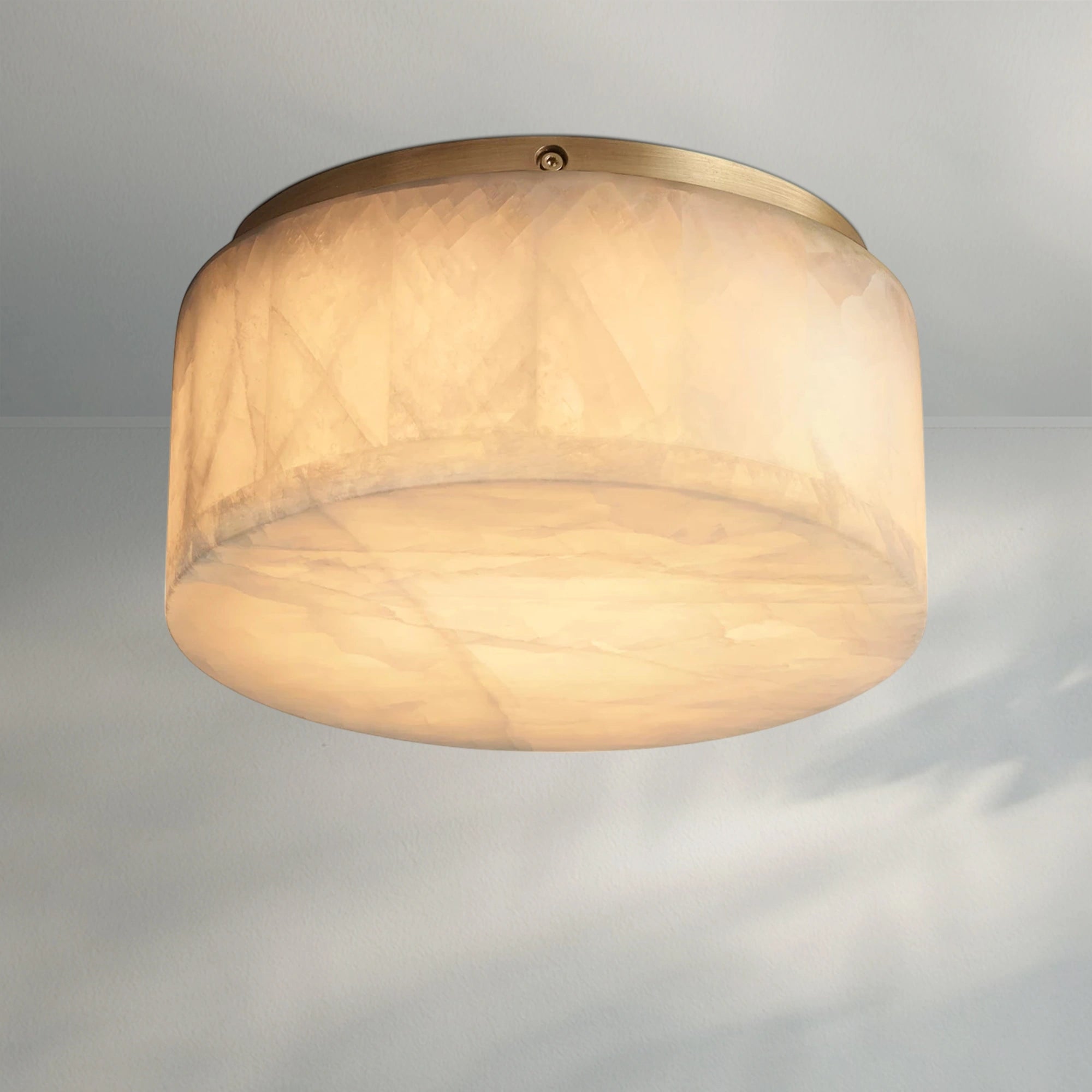 Rivaga Calcite Round Flushmount