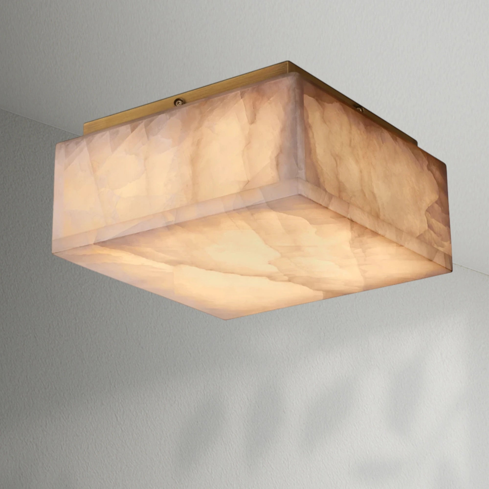 Rivaga Calcite Square Flushmount