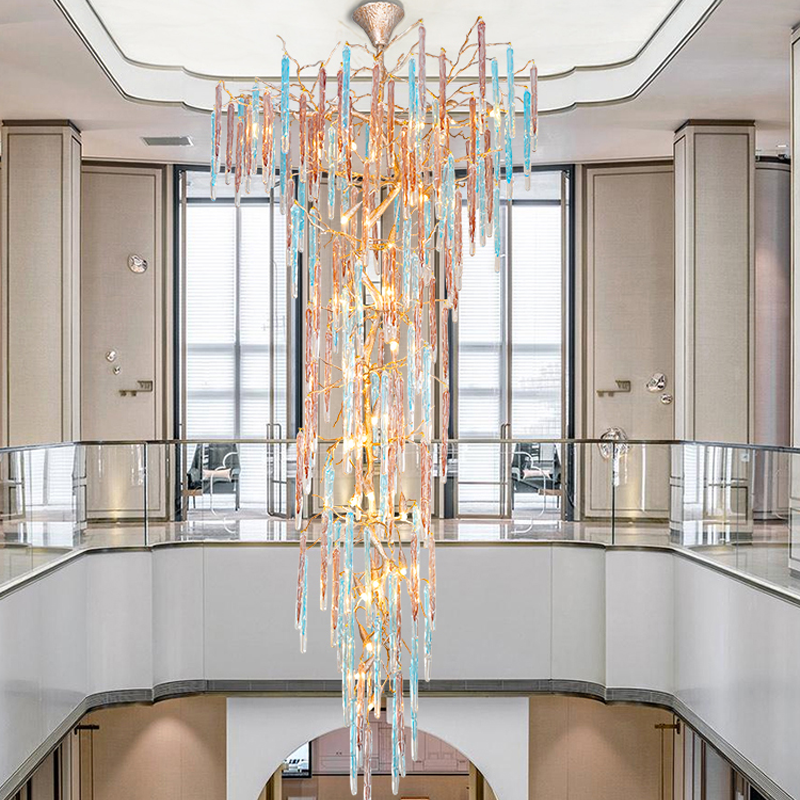 Luster Gaze Veridian Bloom Branch Chandelier - grand American estate foyer