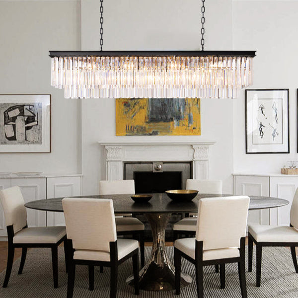 1920s Odeom Rectangular Chandelier