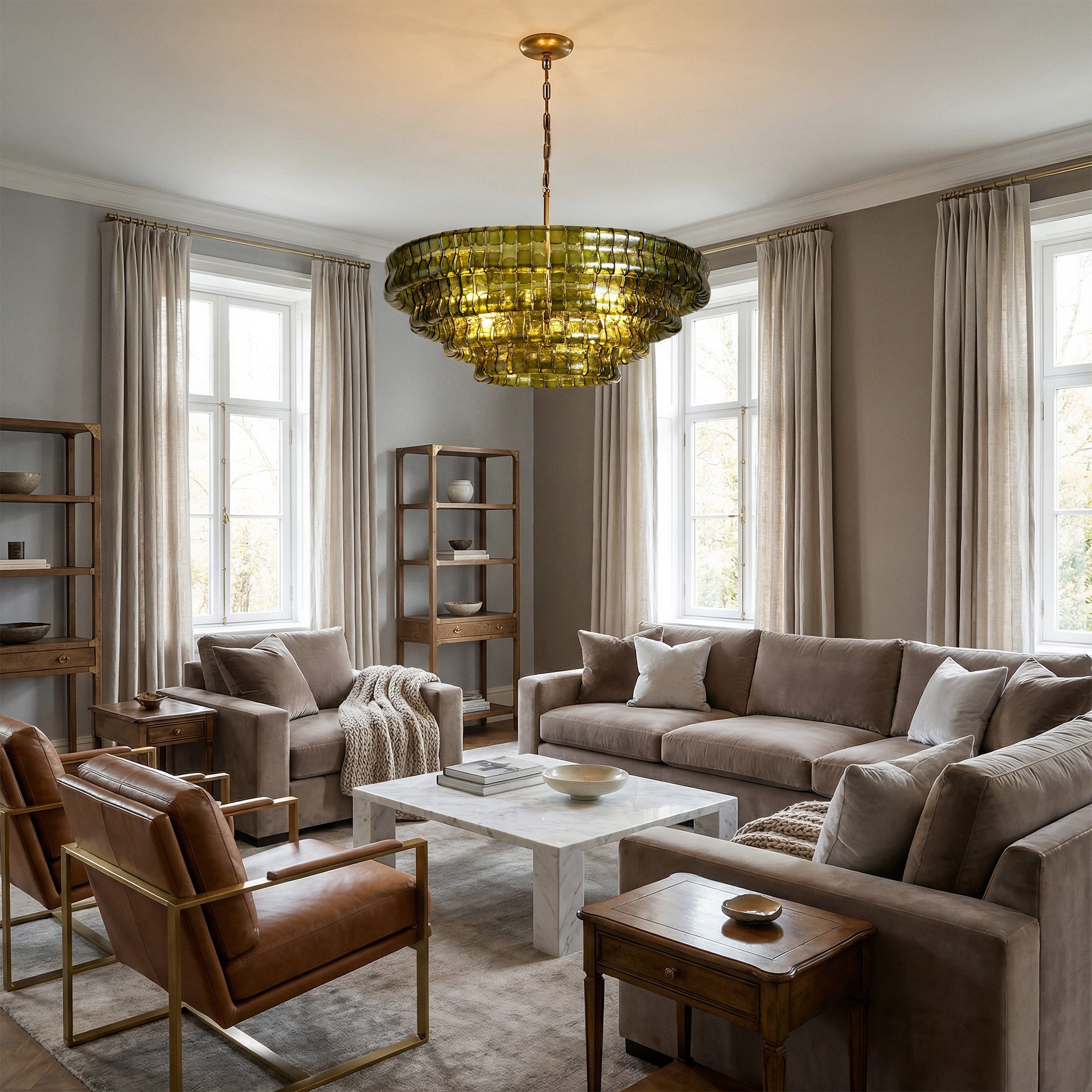 Ghiaccio Round Chandelier