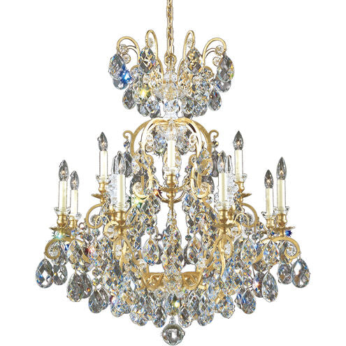 Luster Gaze Regal Grandeur 12-Light Chandelier 32" - American ballroom or formal entertaining space