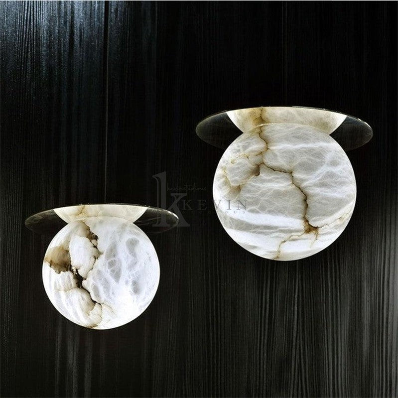Billye Spanish Alabaster Bedside Pendant Light Pendant Light Luster Gaze LARGE