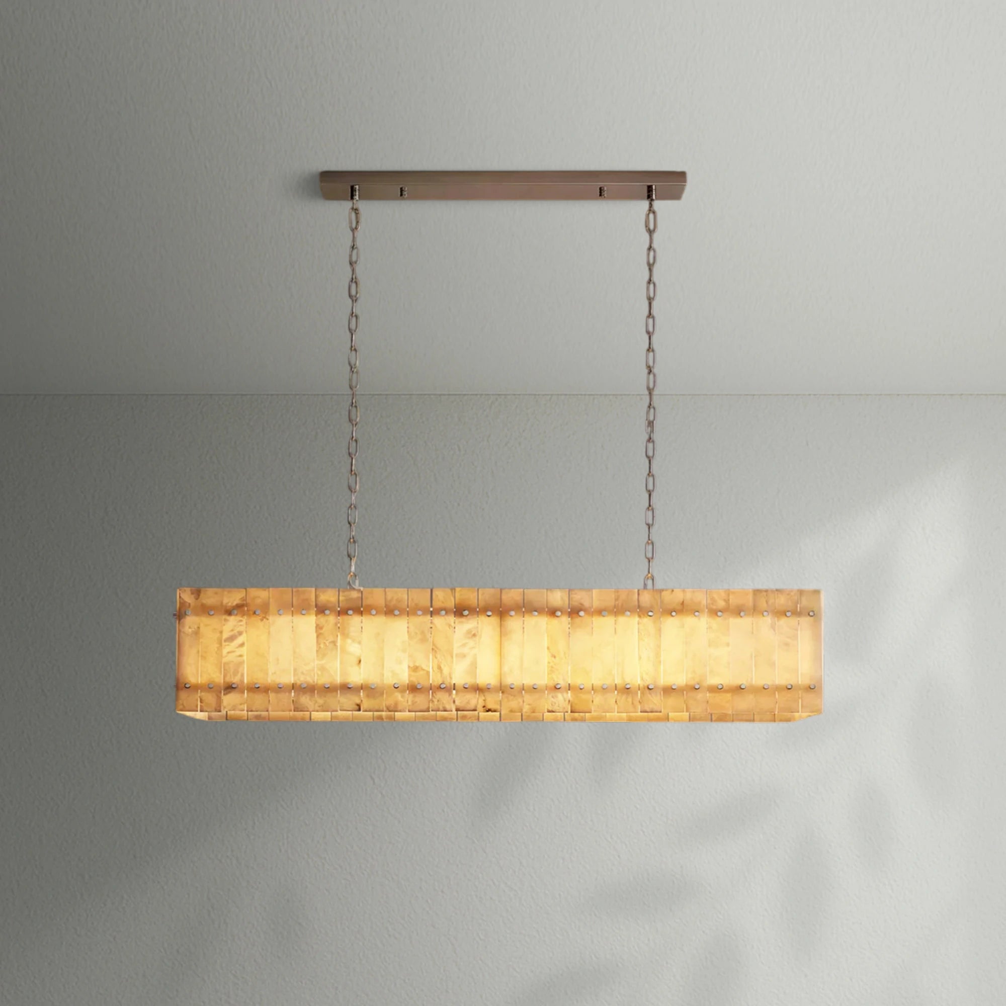 Sun Marco Alabaster Linear Chandelier