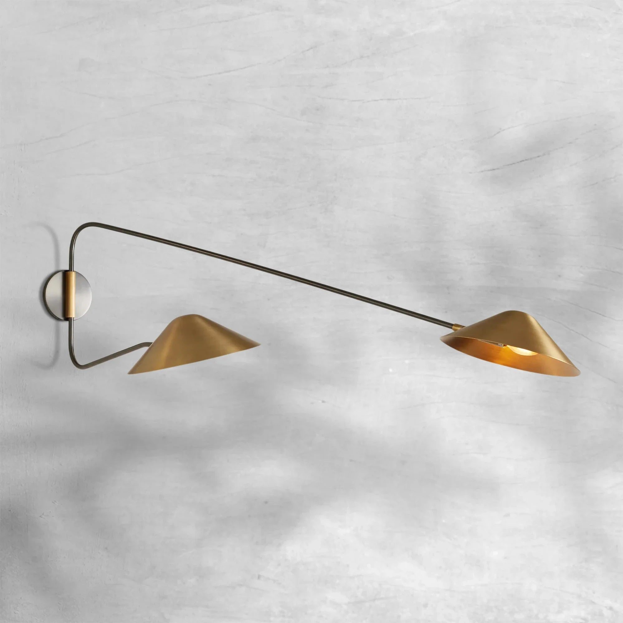Simms Long Arm Double Wall Sconce
