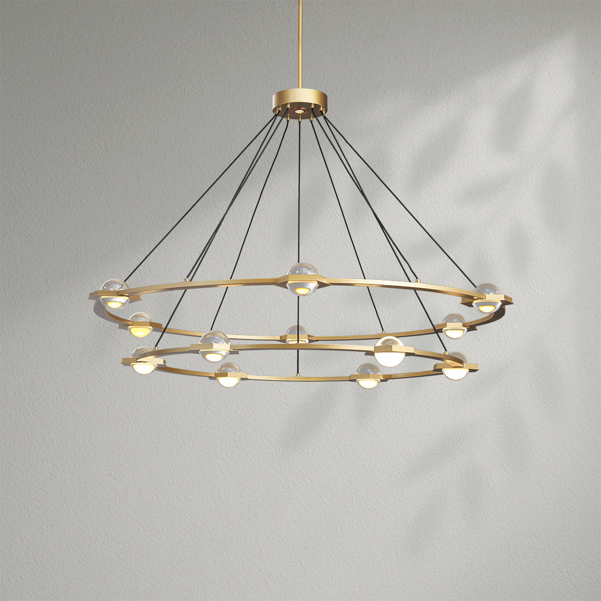 Eclatamt Two-Tier Round Chandelier