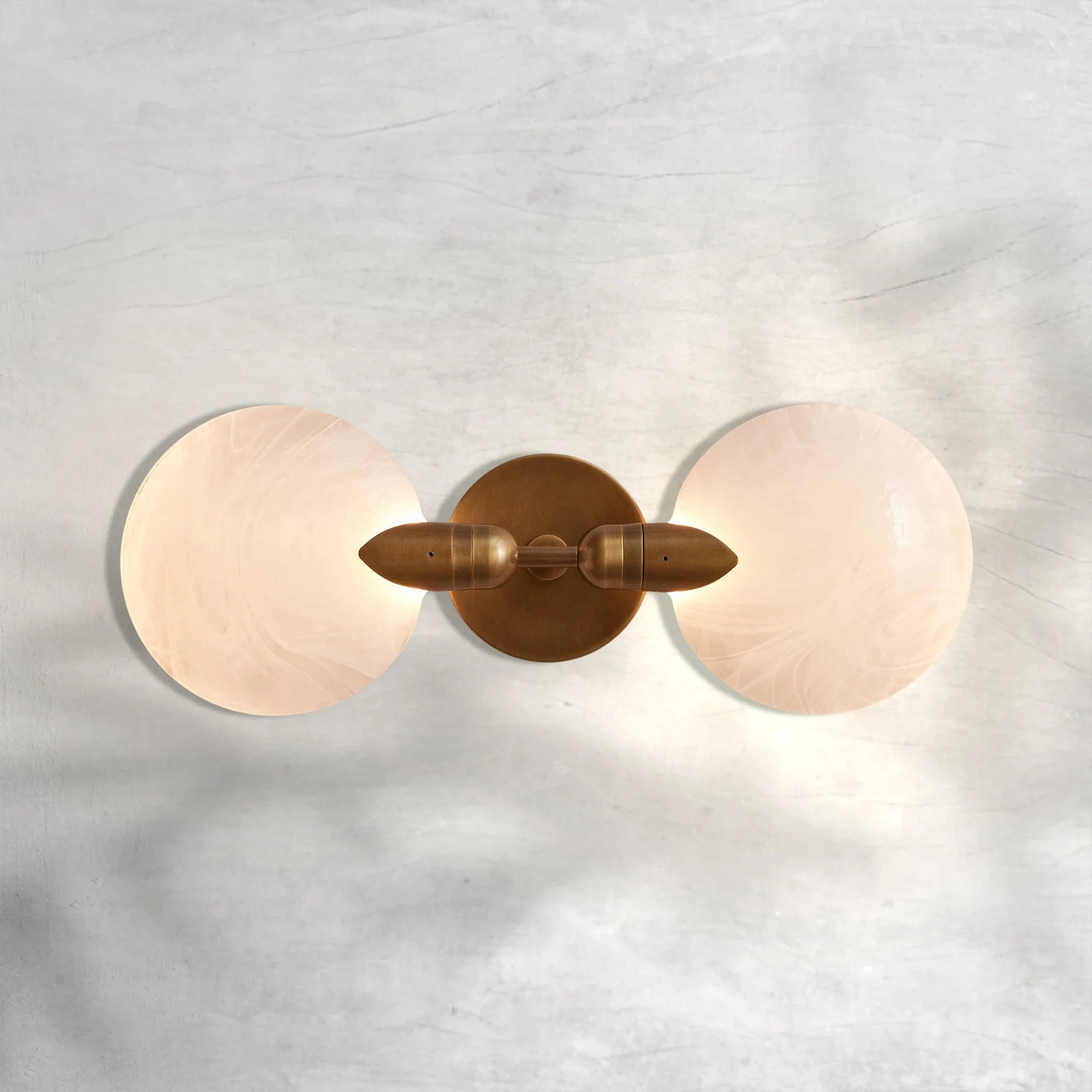 Luster Gaze Petal Bloom Double Sconce - Background Shot