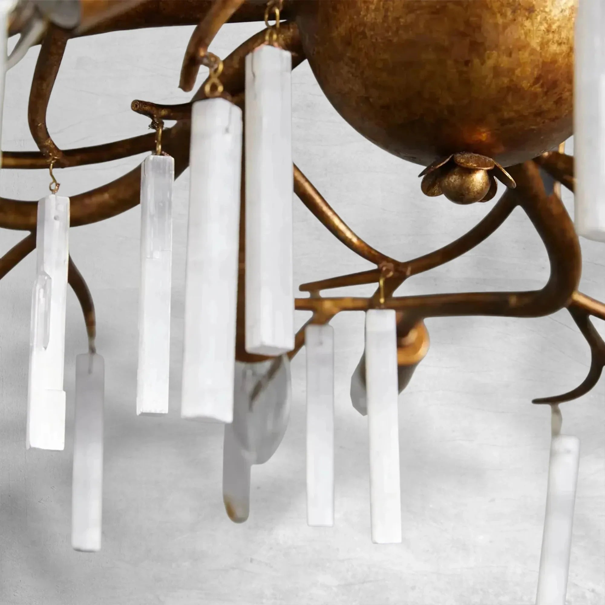 Luster Gaze Selenite Bloom 15-Light Chandelier - Background Shot