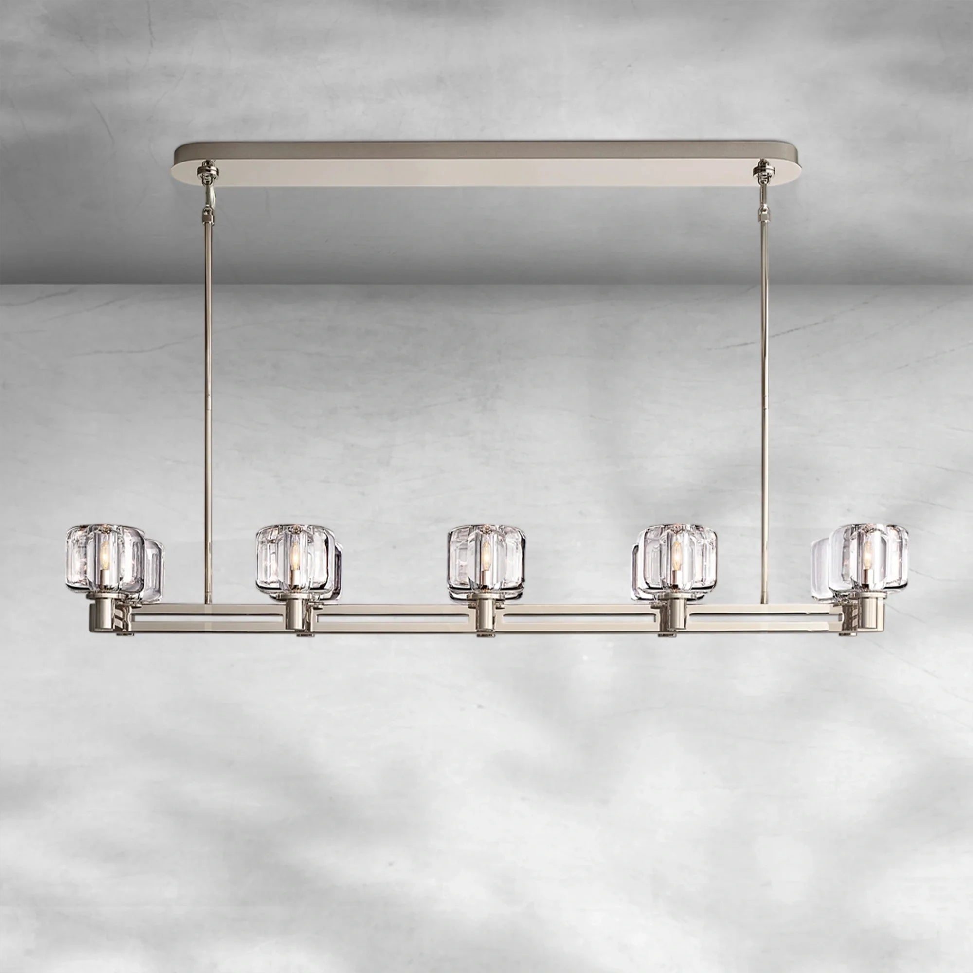 Delume Double Linear Chandelier 54"72"