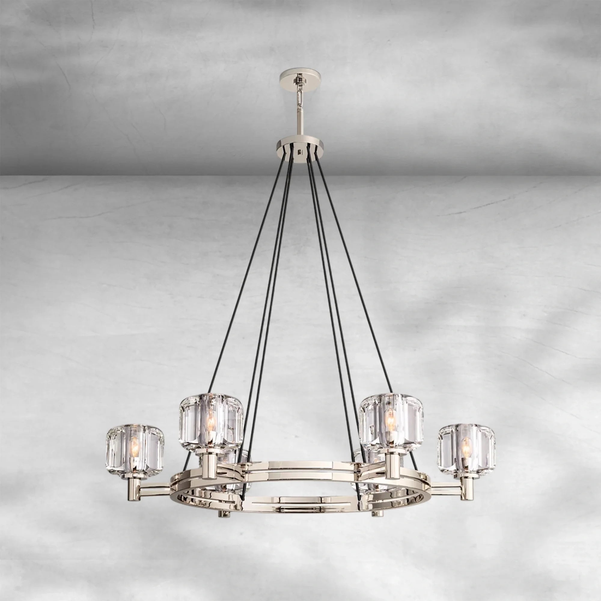 Delume Round Chandelier 36"48"60"