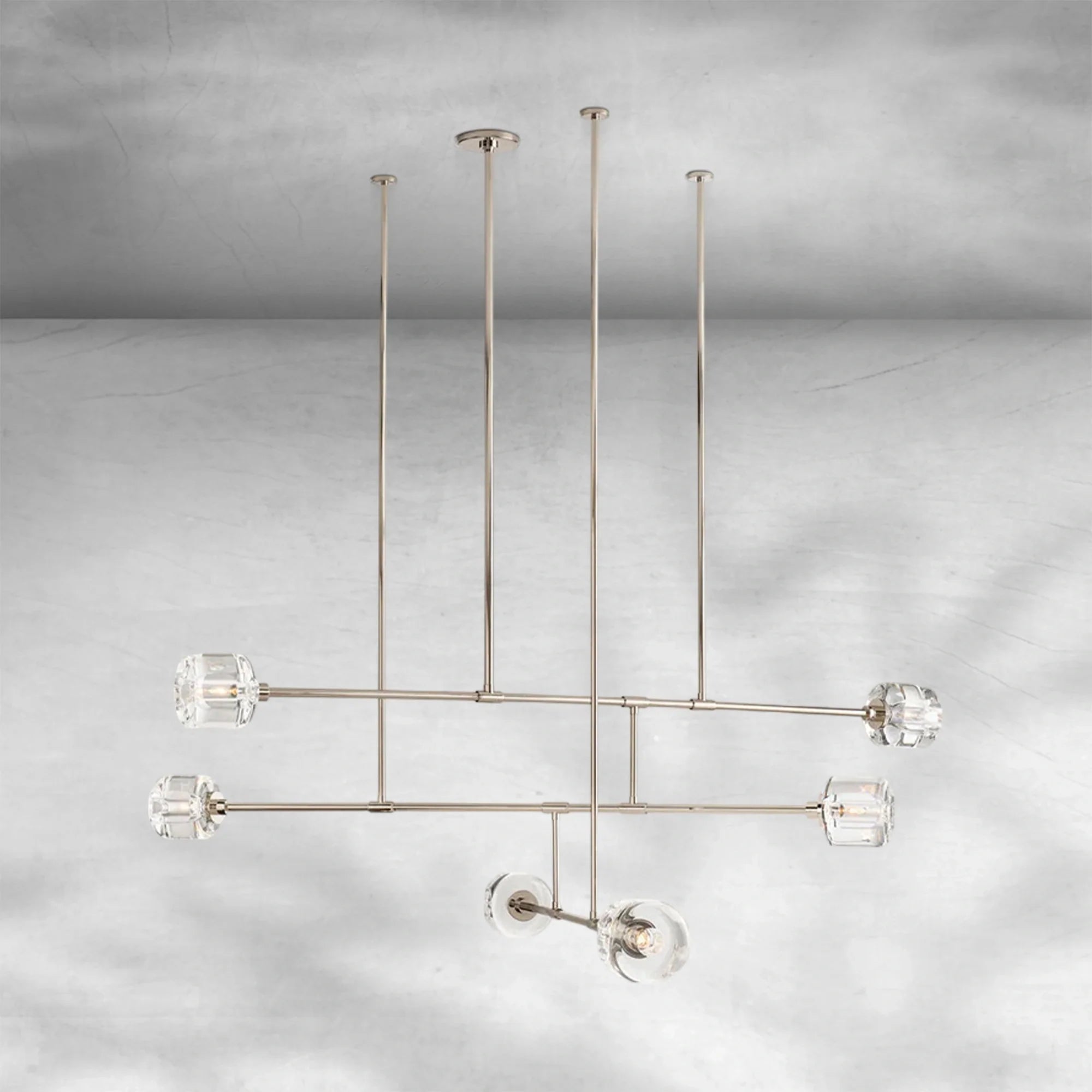 Delume Mobile Round Chandelier 48" 62"