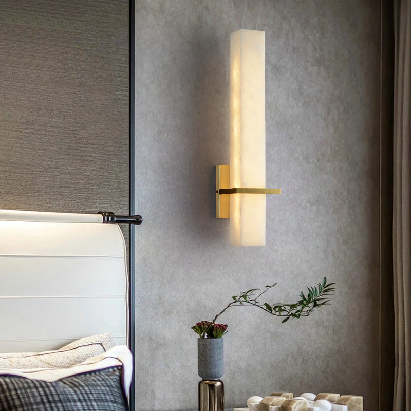 Serene Alabaster Linear Sconce chandeliers for dining room,chandeliers for stairways,chandeliers for foyer,chandeliers for bedrooms,chandeliers for kitchen,chandeliers for living room Luster Gaze   