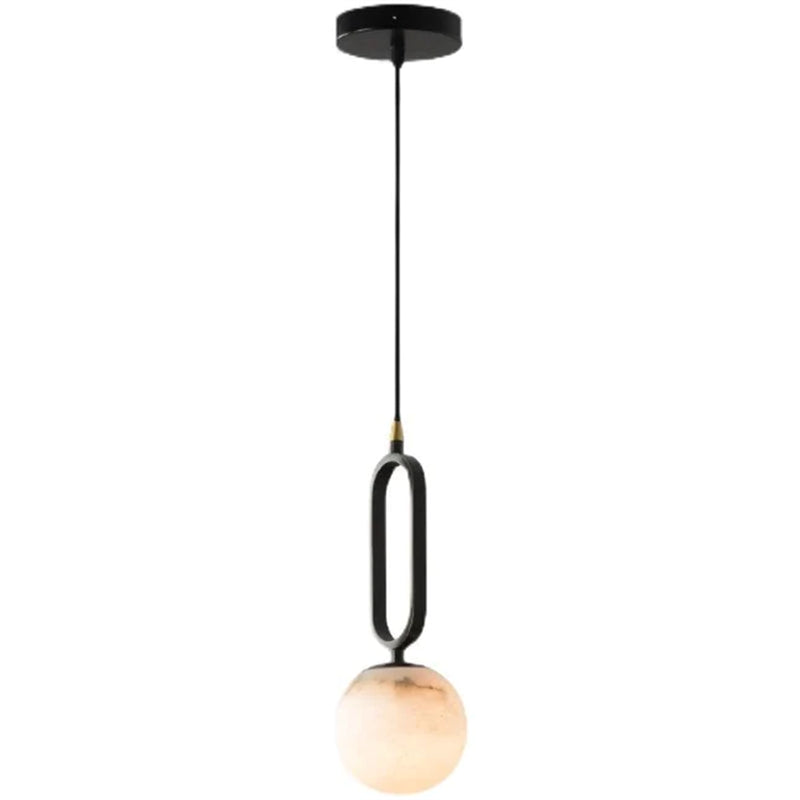 Alita Modern Alabaster Sphere Pendant Light For Bedroom Pendant Light Luster Gaze