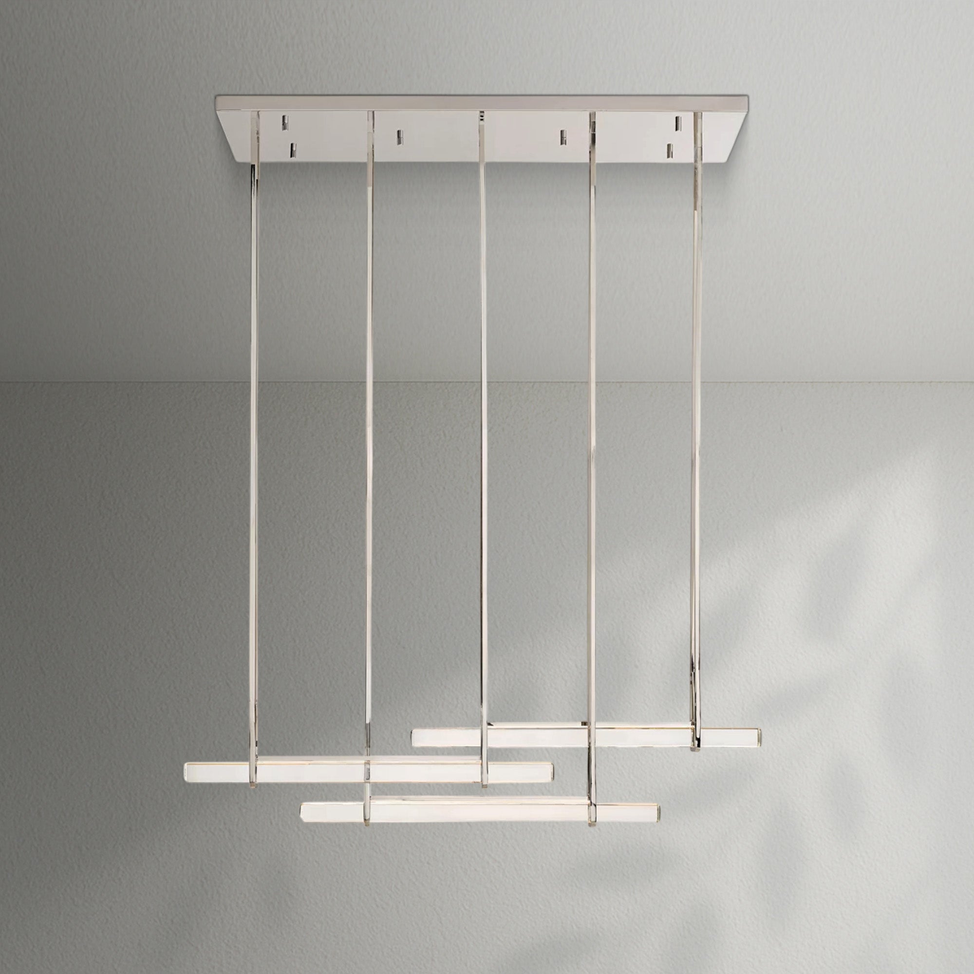 Aedubon Crystal Triple Bar Linear Chandelier