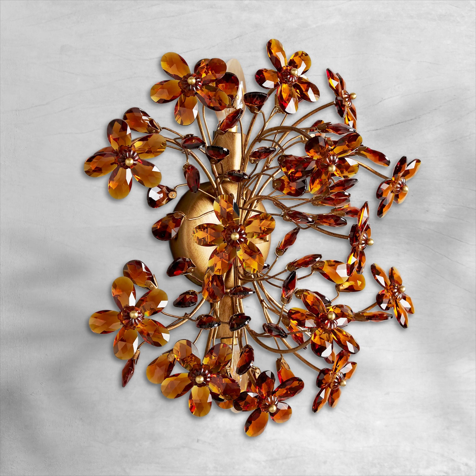 Luster Gaze Veridian Bloom 2-Light Wall Sconce - Background Shot
