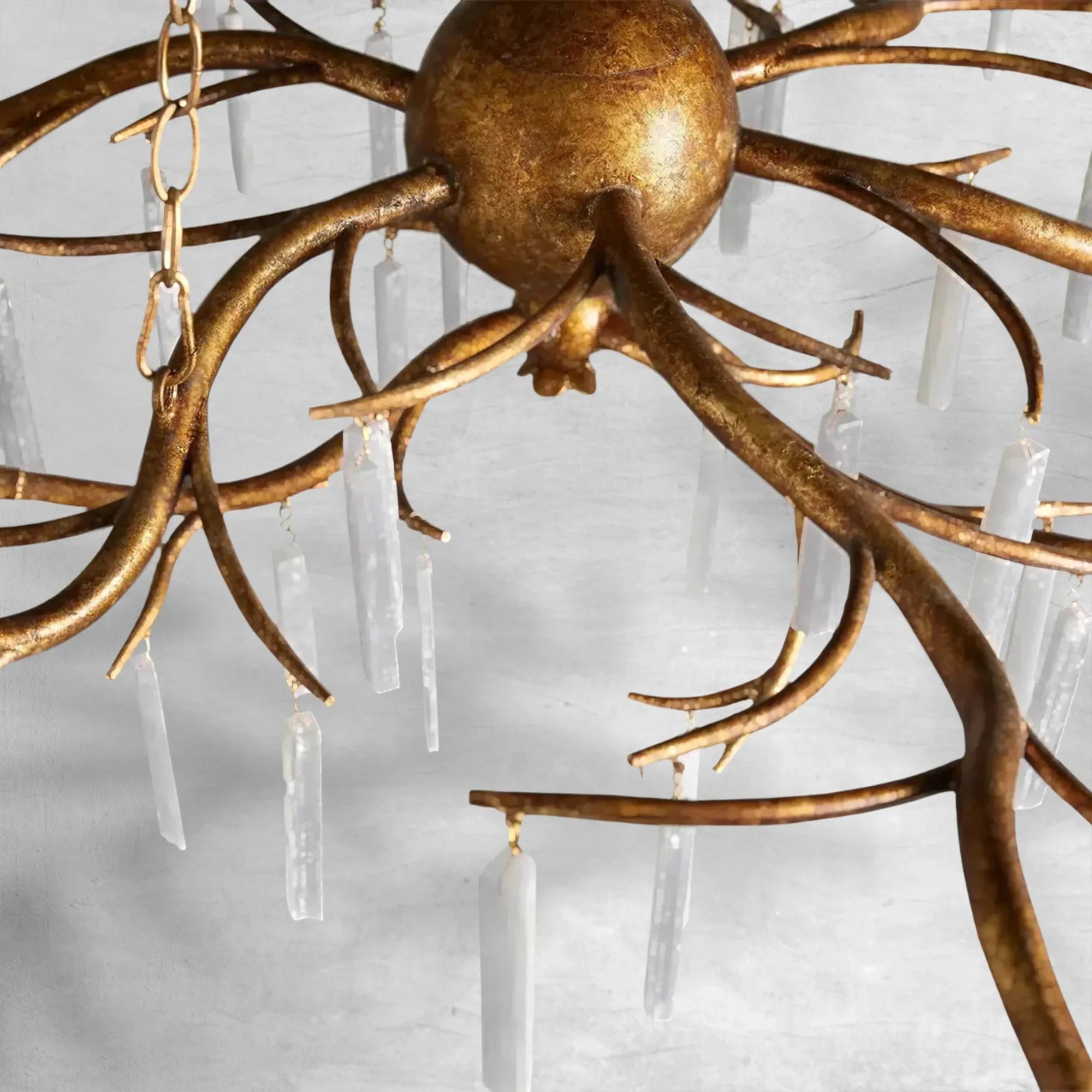 Luster Gaze Selenite Radiance 9-Light Chandelier - Background Shot