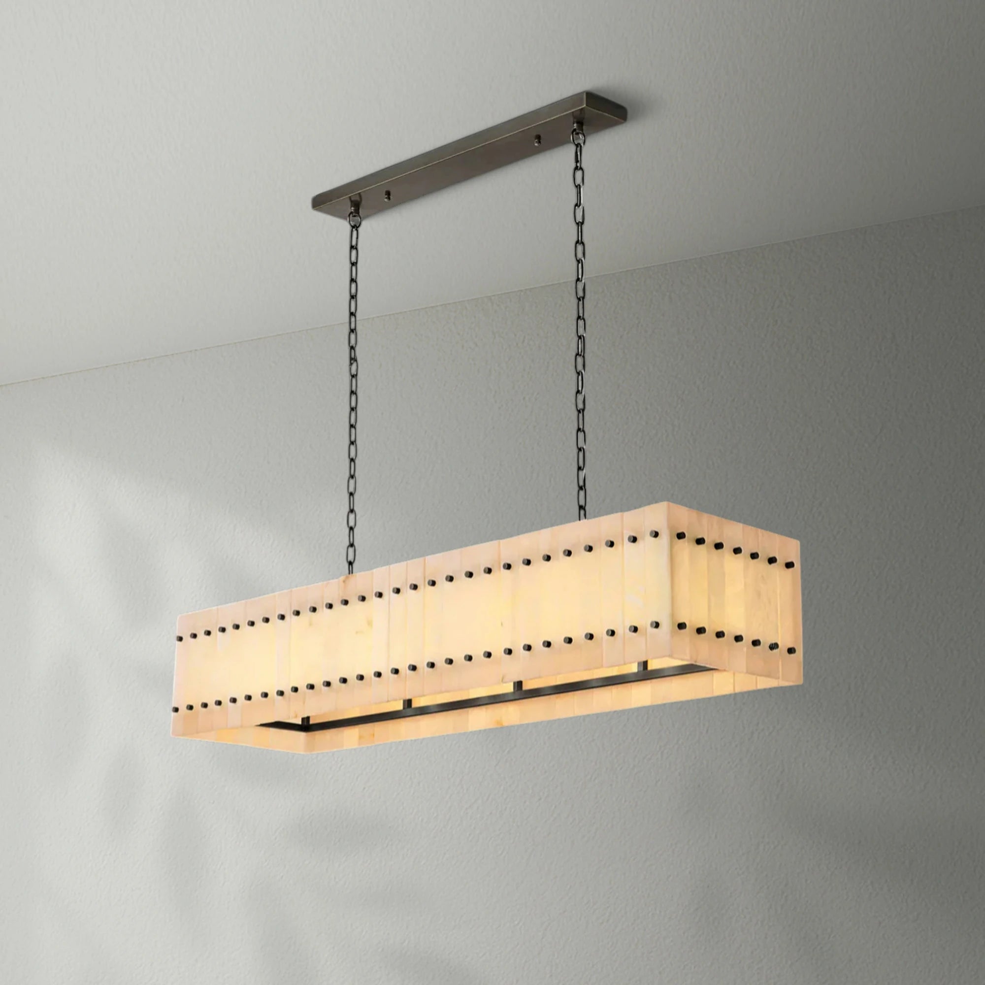 Sun Marco Alabaster Linear Chandelier