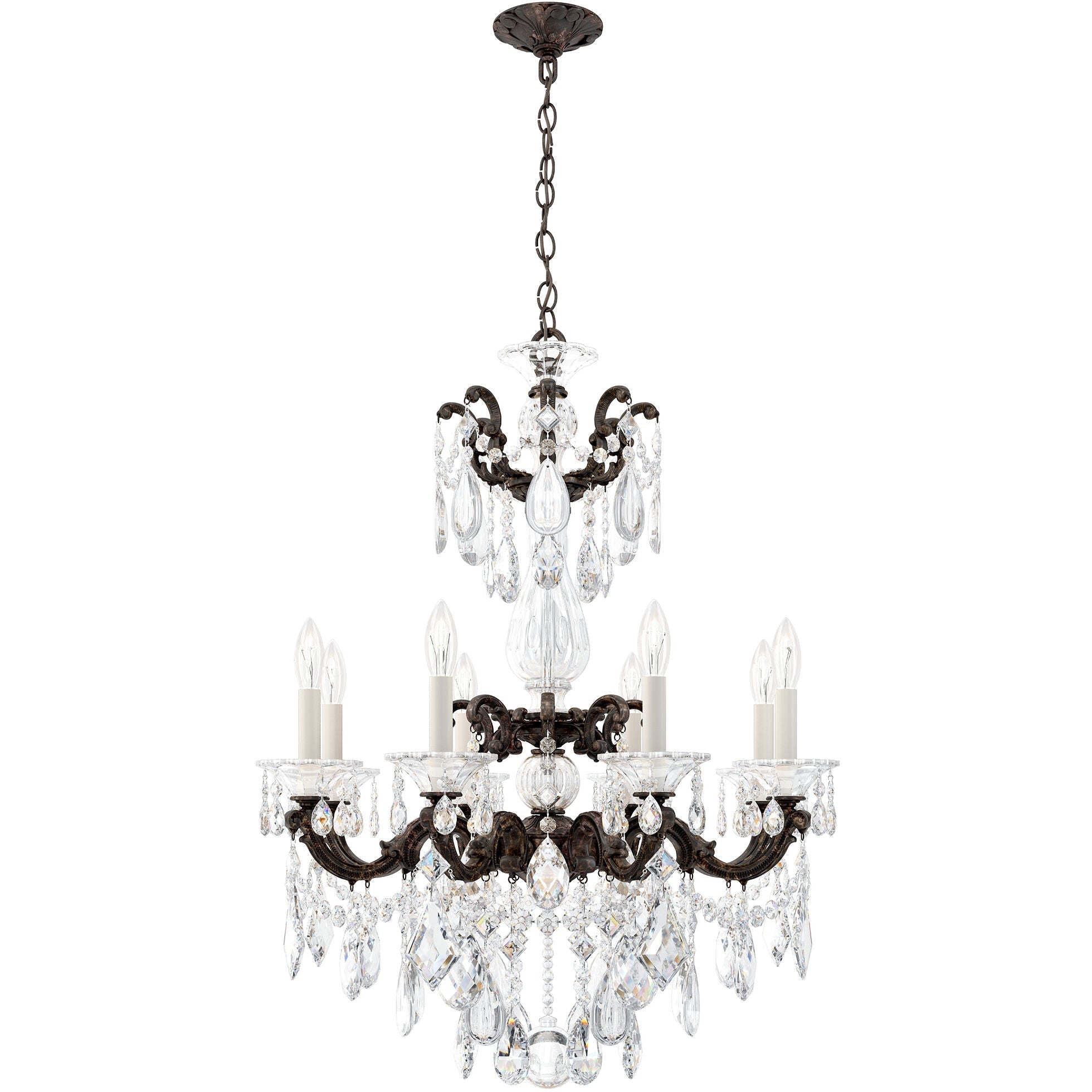 Luster Gaze Regal Bloom Grand Chandelier - Background Shot
